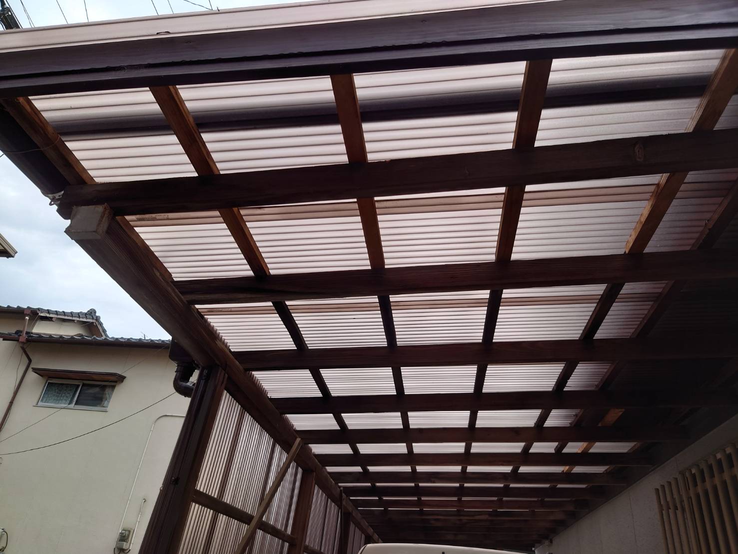 よかしゅうり 台風修理